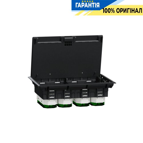 Підлоговий лючок, пластиковий, 12 модулів (XL), Unica System+ SE INS52126