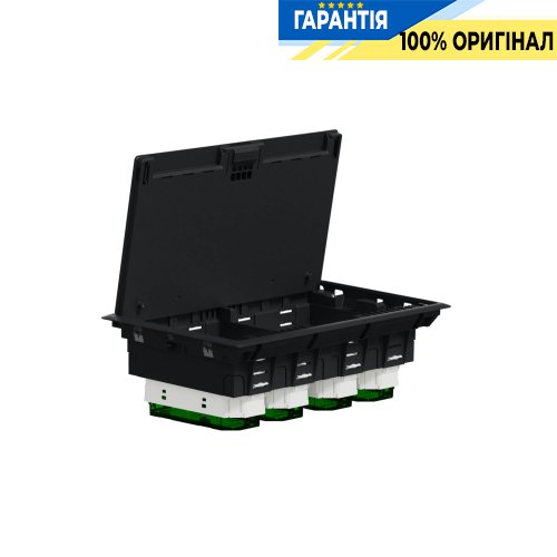 Підлоговий лючок, пластиковий, 12 модулів (XL), Unica System+ SE INS52126