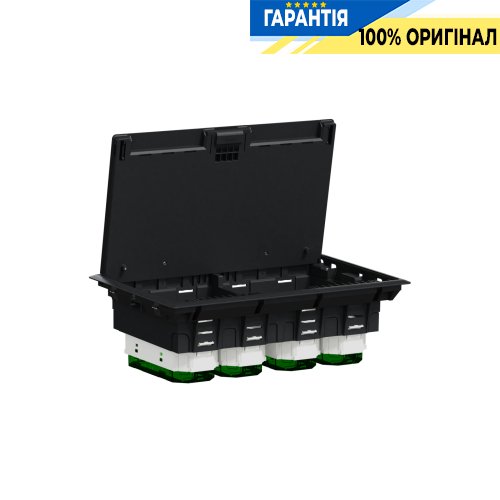 Підлоговий лючок, пластиковий, 12 модулів (XL), Unica System+ SE INS52126