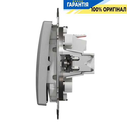 Кнопковий вимикач 1-кл Schneider Electric Sedna Design SDD113111 (колір - алюміній)