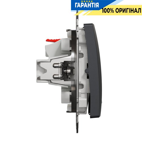 Выключатель с подсветкой 1-кл Schneider Electric «Sedna Design» SDD114101L (цвет - черный)