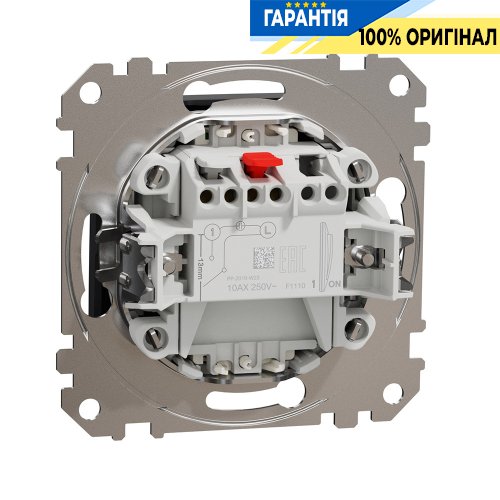 Выключатель с подсветкой 1-кл Schneider Electric «Sedna Design» SDD114101L (цвет - черный)