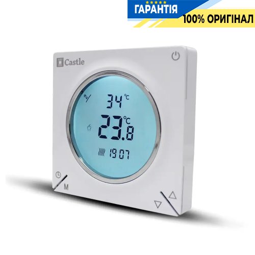 Терморегулятор программируемый Castle AC829H белый, код 55015067, для точного контроля температуры