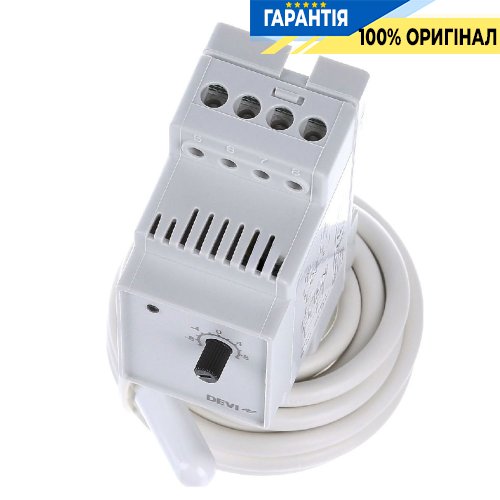 Терморегулятор Devi Devireg 330, 16 A, +60…+160°C, DIN, з датчиком підлоги, 140F1073