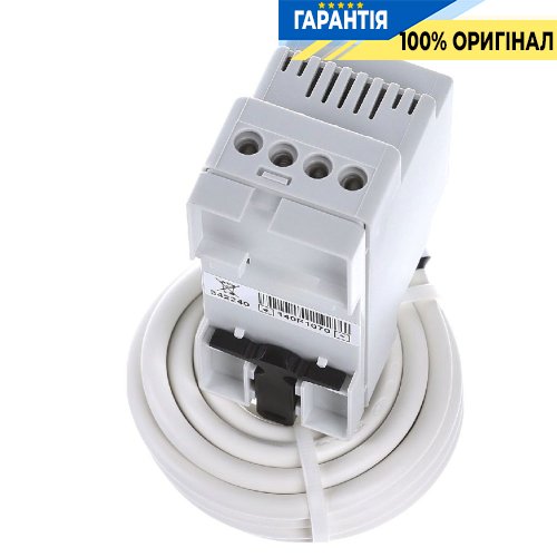Терморегулятор Devi Devireg 330, діапазон -10…+10°C, 16A/230V, DIN-установка, з датчиком підлоги, артикул 140F1070