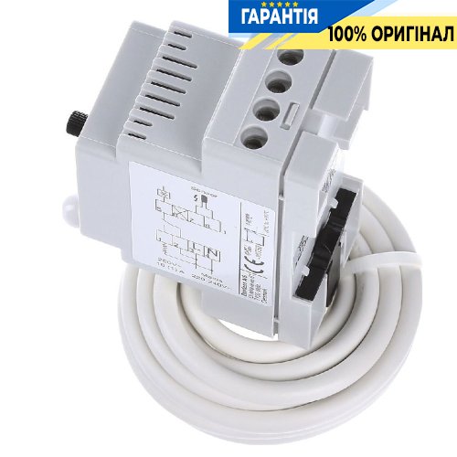 Терморегулятор Devi Devireg 330, діапазон -10…+10°C, 16A/230V, DIN-установка, з датчиком підлоги, артикул 140F1070