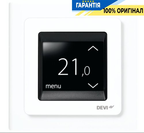 Терморегулятор DEVI DEVIreg Touch 140F1064 сенсорний багатофункціональний, білий
