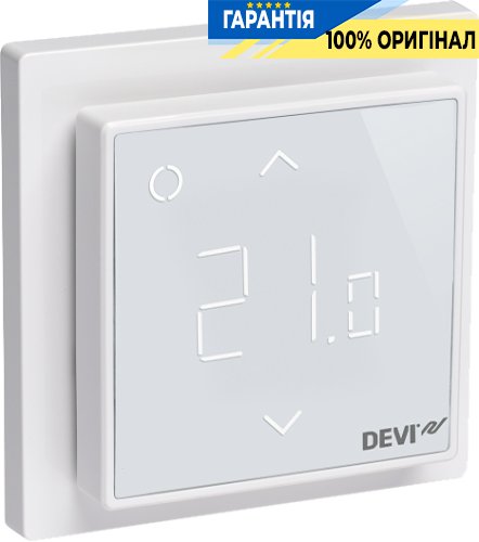Терморегулятор електронний DEVI DEVIreg™ Smart Pure White Wi-Fi, інтелектуальний таймер, код 140F1141