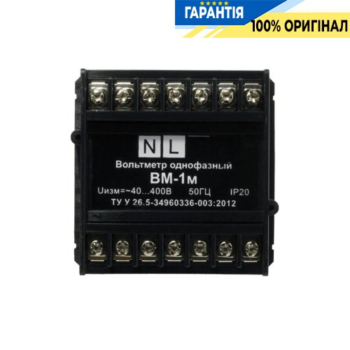 Вольтметр DigiTop ВМ-1М щитовий 1-фазний 40-400 В змінного струму