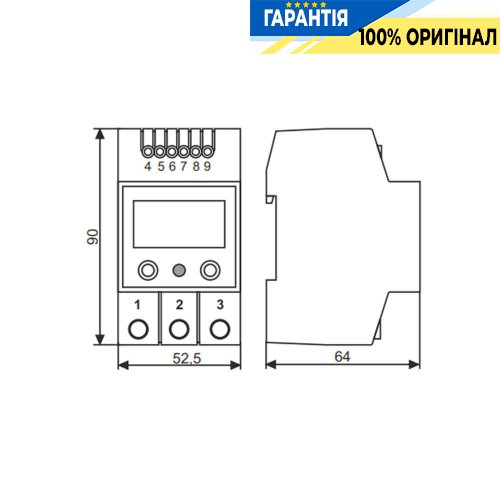 Терморегулятор DigiTop ТК-4H, диапазон 0…+125°С, DIN-рейка, 230В, 16А
