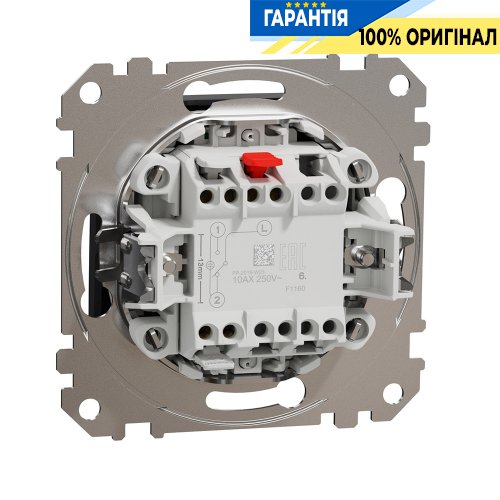 Переключатель с подсветкой 1-кл Schneider Electric «Sedna Design» SDD114106L (цвет - черный)