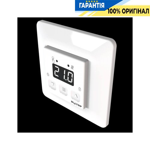 Терморегулятор DigiTop TS-1F, діапазон +5…+40°C, 230V, 16А, вбудований монтаж