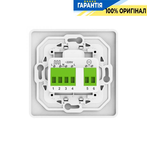 Терморегулятор DigiTop TS-2, діапазон +5…+40°C, 230V/16А, вбудований монтаж