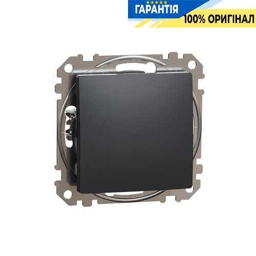 Кнопочный выключатель 1-кл Schneider Electric «Sedna Design» SDD114111 (цвет - черный)