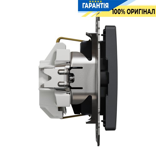 Розетка с з/к со шторками Schneider Electric «Sedna Design» SDD114022 (цвет - черный)