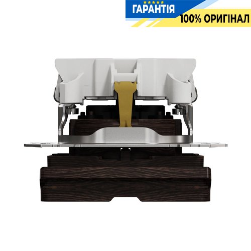 Розетка з з/к зі шторками із кришкою Schneider Electric «Sedna Elements» SDD181024 (колір - венге)