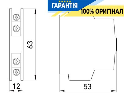 Додатковий контакт E.NEXT e.industrial.au.11lr, 1NO+1NC, артикул i0140001