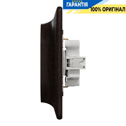 Розетка 2-а з з/к зі шторками Schneider Electric «Sedna Elements» SDD381221 (колір - венге)