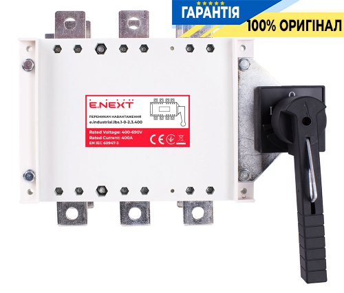 Переключатель нагрузки 1-0-2, 3P, 630А, E.NEXT, артикул i089010 – надежное решение для управления электрическими цепями с высокой нагрузкой.