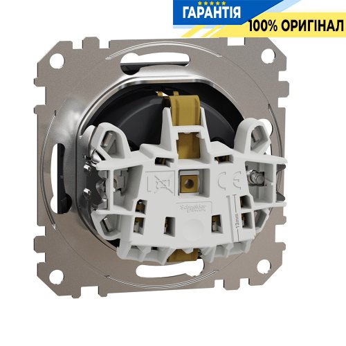 Розетка с з/к со шторками Schneider Electric «Sedna Design» SDD114022 (цвет - черный)