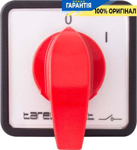 Пакетный переключатель E.NEXT LK25/1.216-ZP/45 щитовой с передней панелью, 1 полюс, 0-1, 25А 8461-200