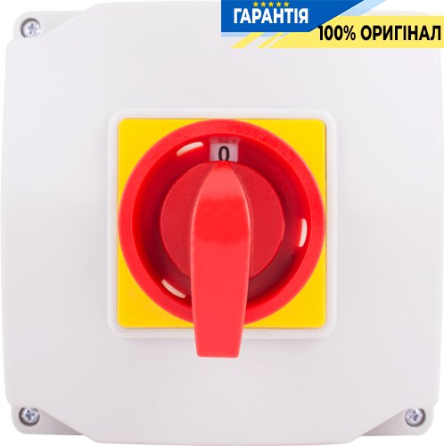 Пакетний перемикач E.NEXT LK40/2.211-ОК/45, 3 полюси, 0-1, 40А, IP44, під пломбу, артикул 8618-200