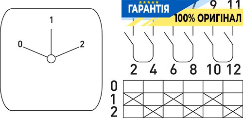 Пакетний перемикач E.NEXT e.industrial.sb.0-1-2.3.20, 3 полюси, 20А (0-1-2) i0360015