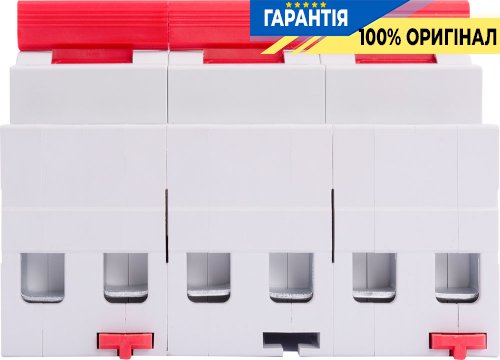 Рубильник перекидной 3-полюсный 125А с общим выходом сверху на DIN-рейку E.NEXT p008031