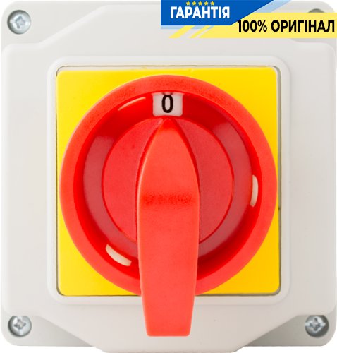Пакетний перемикач E.NEXT LK25/2.211-ОК/45, 3 полюси, 0-1, 25А, IP44, корпус під пломбування, 8418-200