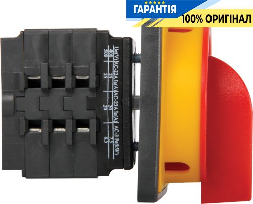 Пакетный переключатель E.NEXT LK25/3.323-ZК/45 щитовой с передней панелью, 3 полюса, 1-0-2, 25А 8435-200