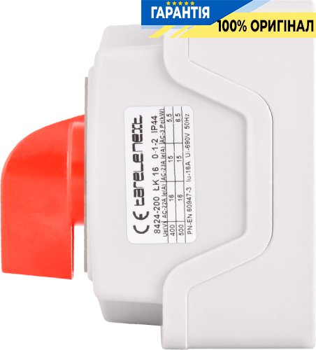 Пакетний перемикач E.NEXT LK25/4.322-ОВ/45, 0-1-2, 25А, IP44, артикул 8424-200