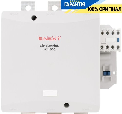 Контактор E.NEXT e.industrial.ukc.500.230, 500А, 230В, 1NO, i.0090067