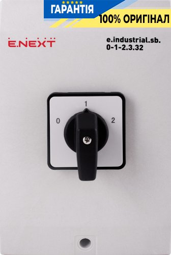 Пакетный переключатель E.NEXT e.industrial.sb.0-1-2.3.32, 3 полюса, 32А, 0-1-2, артикул i0360016