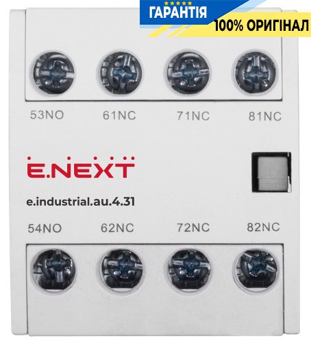Додатковий контакт E.NEXT e.industrial.au.4.31, 3NO+1NC, артикул i0140004