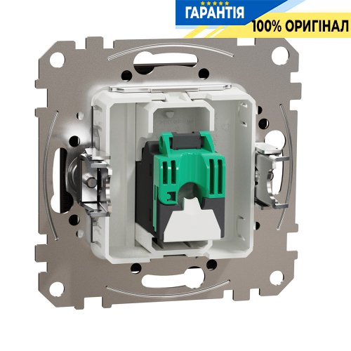 Комп'ютерна розетка RJ45 кат. 5е UTP Schneider Electric «Sedna Elements» SDD181451 (колір - венге)