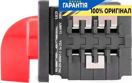Пакетный переключатель E.NEXT LK25/4.322-ZP/45 щитовой с передней панелью, 0-1-2, 25А 8421-200