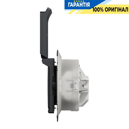 Розетка с з/к со шторками и с крышкой IP44 Schneider Electric «Sedna Design» SDD214024 (цвет - черный)