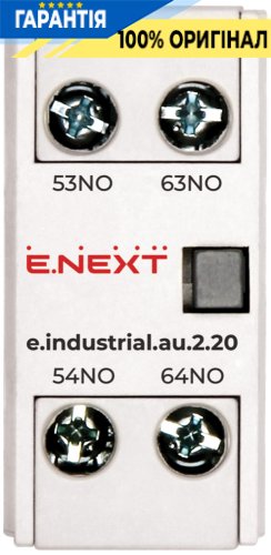 Дополнительный контакт E.NEXT e.industrial.au.2.20, 2NO, артикул i0140002