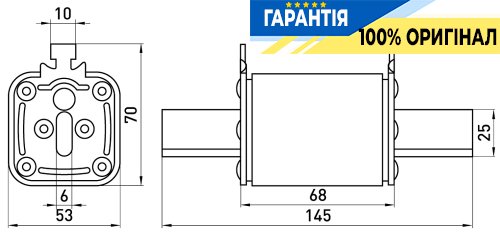 Запобіжник плавкий E.NEXT e.fuse.NT2.315, розмір 2, 315А, артикул i0760061