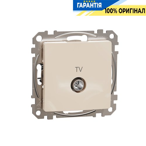 Розетка TV кінцева 4дб Schneider Electric Sedna Design SDD112471 (колір - бежевий)