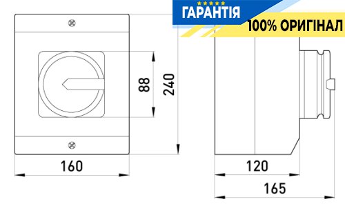 Пакетный переключатель E.NEXT e.industrial.sb.1-0.3.100, 3 полюса, 100А (0-1), артикул i0360004