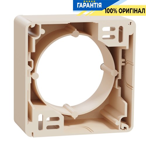 Коробка для поверхневого монтажу 1-пост Schneider Electric «Sedna Design» SDD112901 (колір - бежевий)