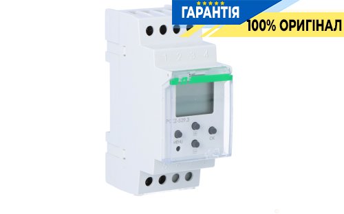 Програмований таймер F&F PCZ-529.3 DIN 24-264В AC/DC 1ПК 16А річний з NFC
