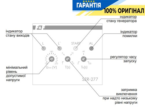 Автоматическое включение резервного питания SZR-277 F&F 3НО 230В AC/16А с двумя входами