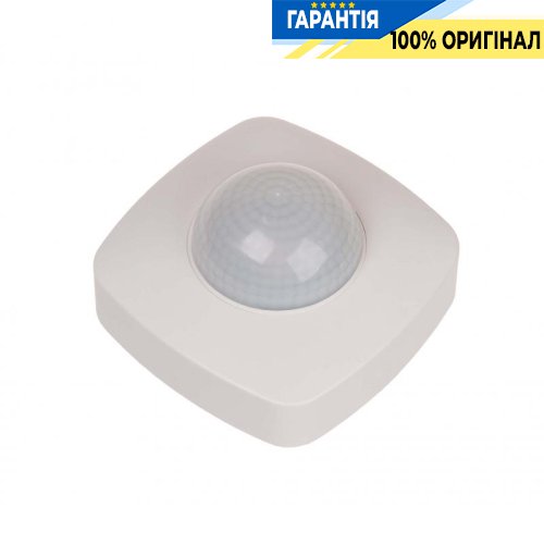 Датчик руху F&F DR-09-IP65, накладний, 230В/10А, 360°, IP65, функція присутності, білий