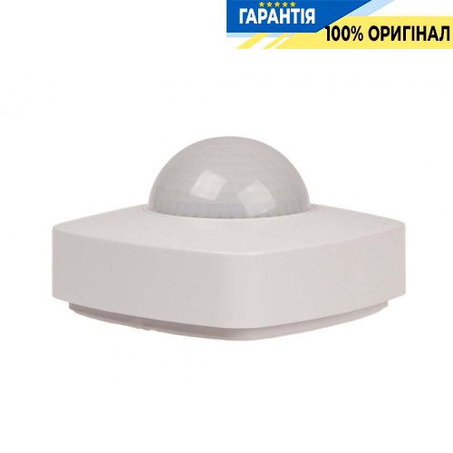 Датчик руху F&F DR-09-IP65, накладний, 230В/10А, 360°, IP65, функція присутності, білий