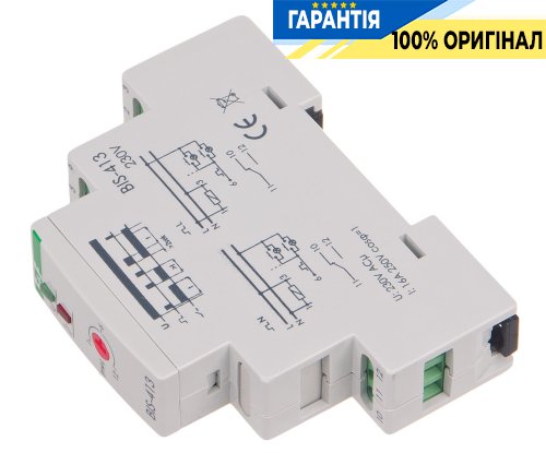 Імпульсне реле F&F BIS-413, 1xNO/NC, 16А, 230В з затримкою часу