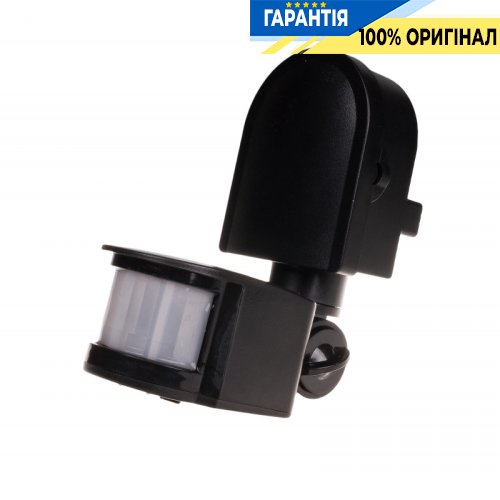 Датчик движения F&F DR-05B накладной 180°/90°, 230В 5А, IP44, черный