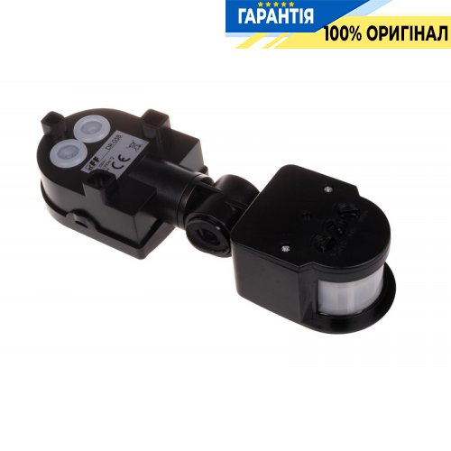 Датчик движения F&F DR-05B накладной 180°/90°, 230В 5А, IP44, черный