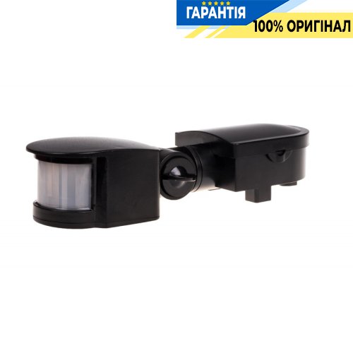 Датчик движения F&F DR-05B накладной 180°/90°, 230В 5А, IP44, черный